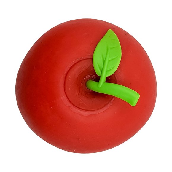 Apple Stress Ball Silicone Squeeze Toy - Picture 2 of 4